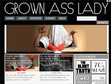 Tablet Screenshot of grownasslady.com